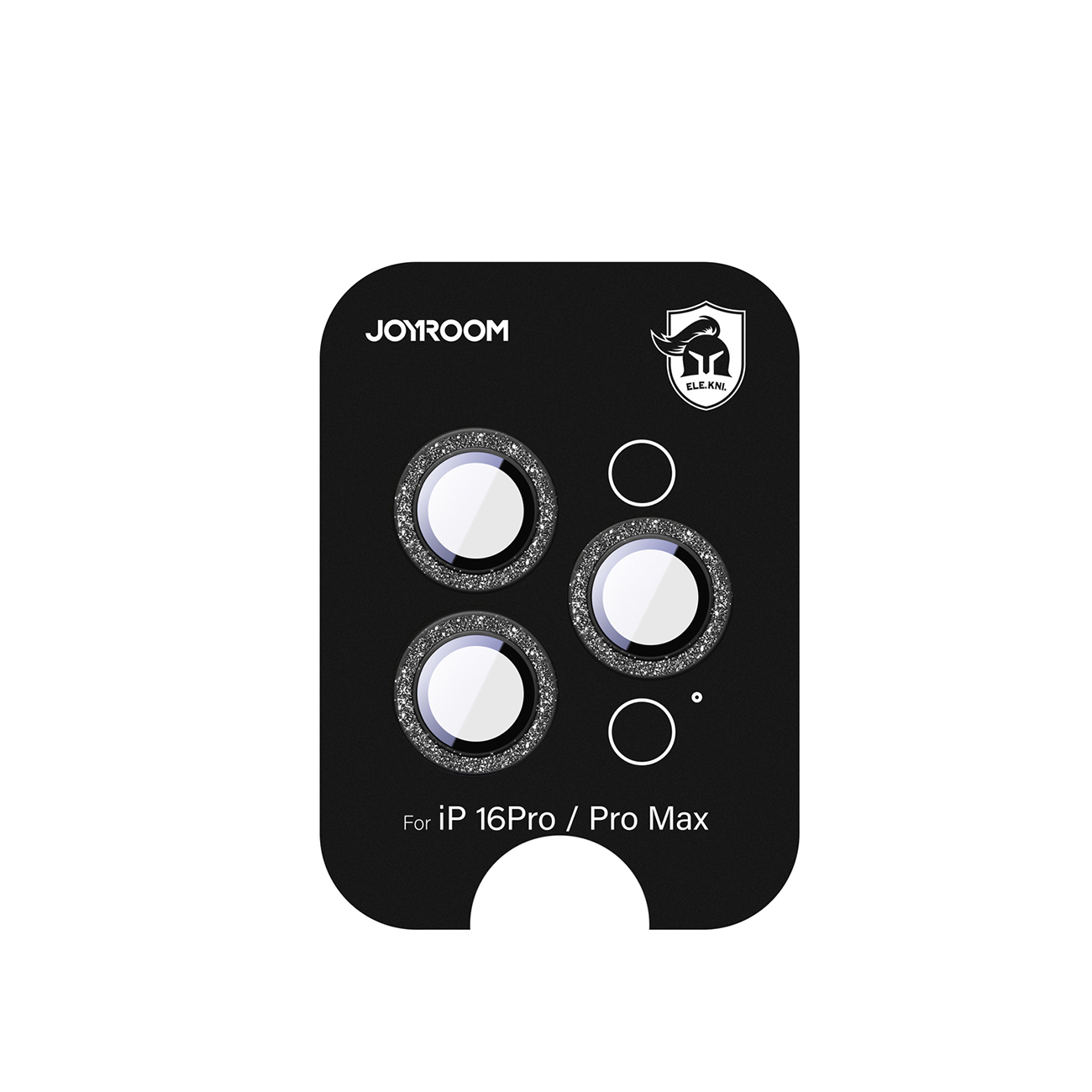 Joyroom JR-MSF0303 Apsauginis stiklas iPhone 16 Pro/16 Pro Max objektyvams - juoda