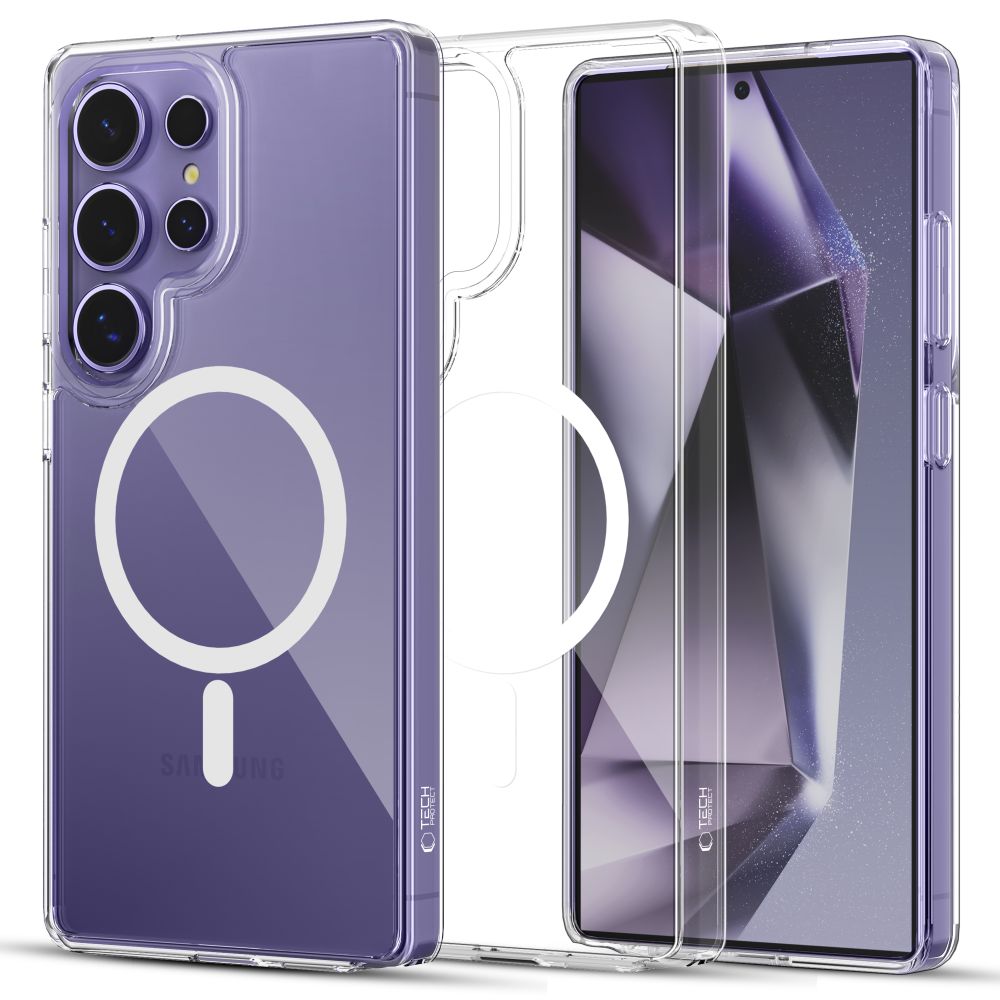 Tech-Protect FlexAir Hybrid Magnetinis dėklas telefonui Samsung Galaxy S25 Ultra - Skaidrus