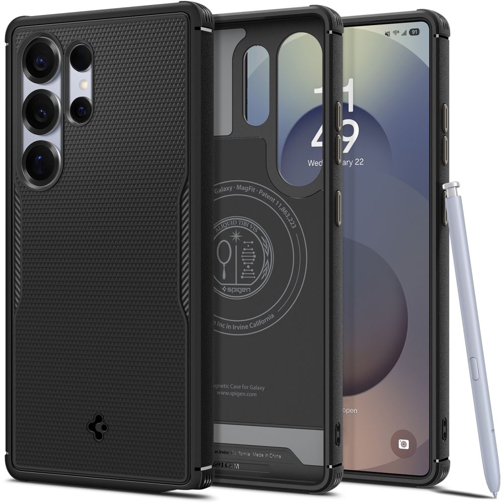 Spigen Core Armor Magnetinis dėklas telefonui Samsung Galaxy S25 Ultra - juodas