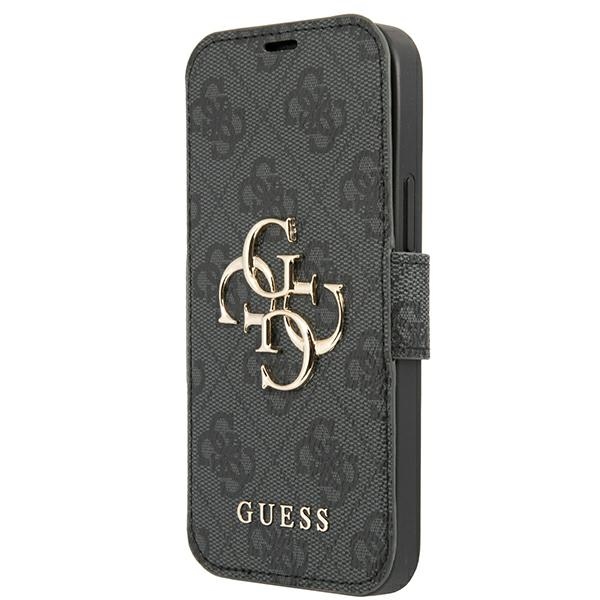 Guess GUBKP13X4GMGGR iPhone 13 Pro Max 6.7" dėklas pilkas 4G Big Metal Logo