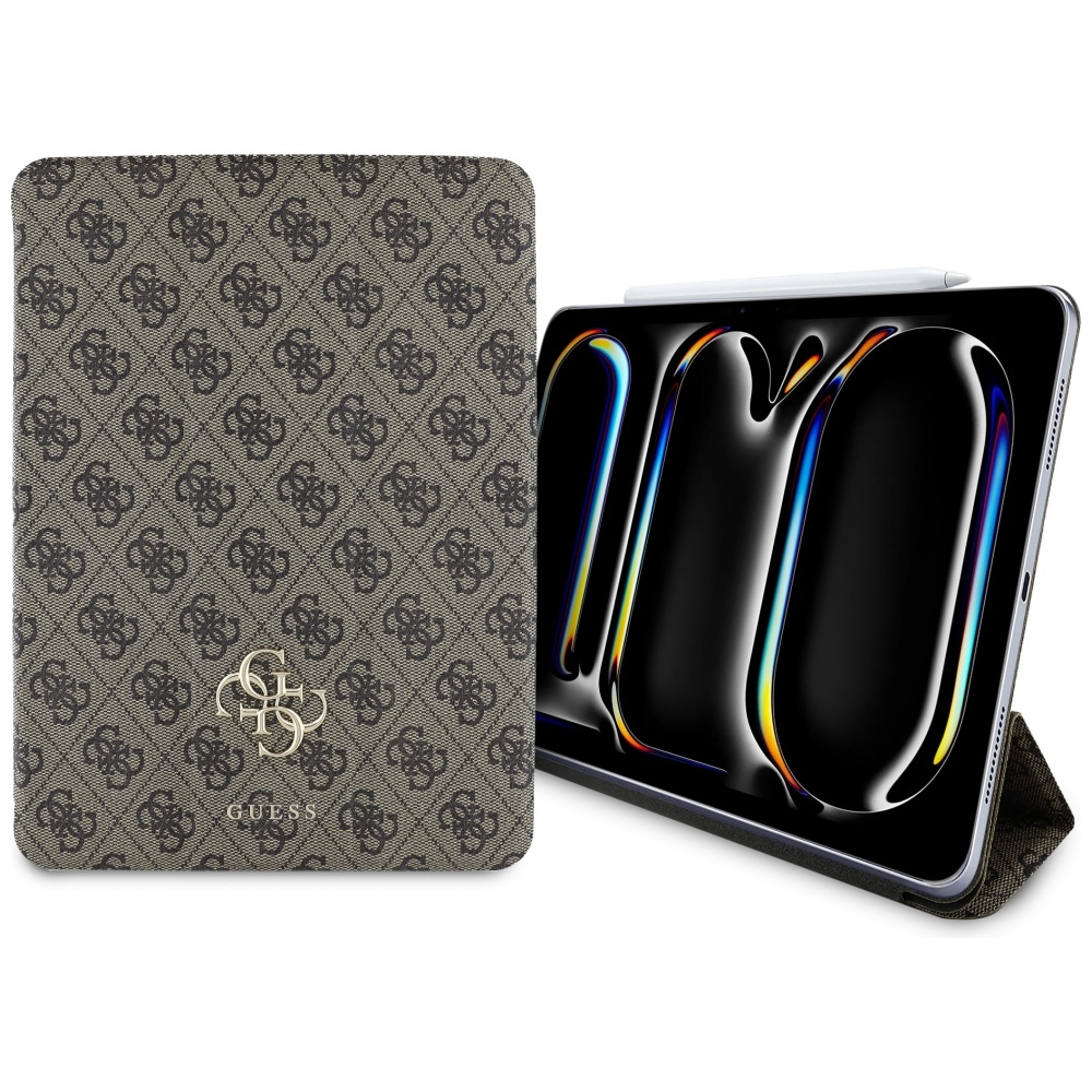 Guess GUFC11PM24PS4SGW iPad Pro 11" 2024 rudas Magnetinis 4G Didelis Logotipas
