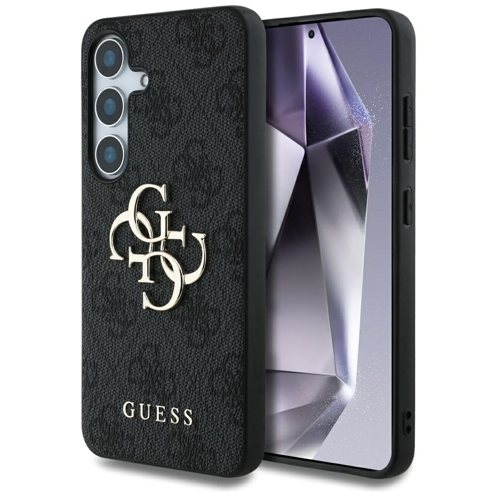 Guess didelis 4G logotipo dėklas Samsung Galaxy S25 juodas