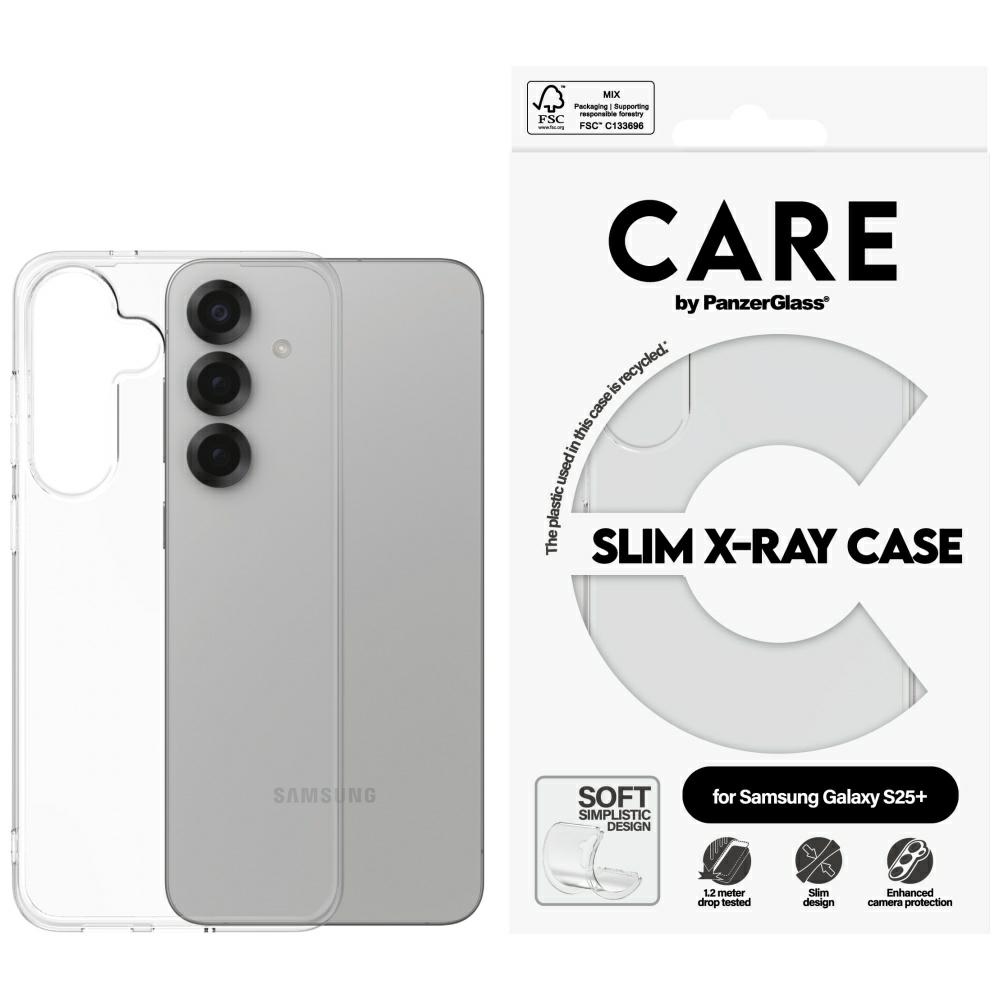 CARE by PanzerGlass Mados X-Ray dėklas telefonui Samsung Galaxy S25+ - Permatomas