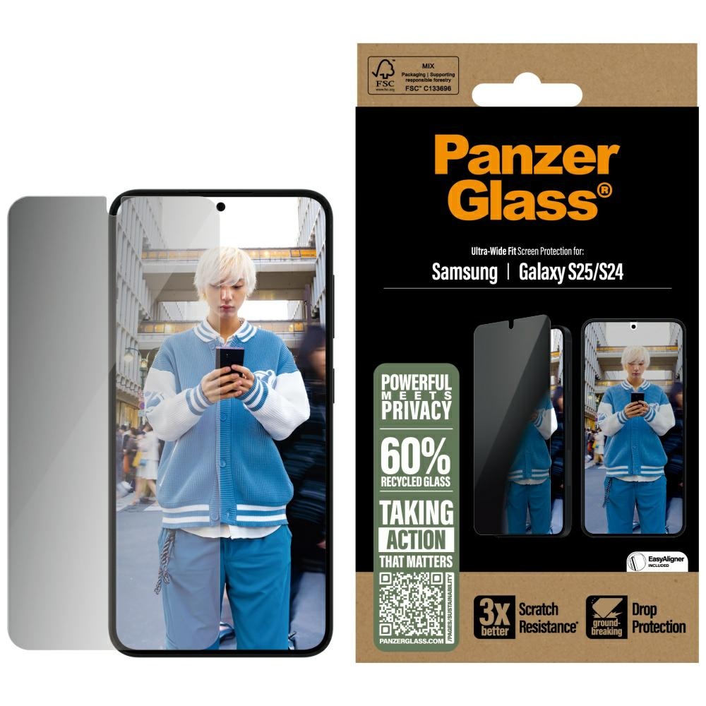 PanzerGlass Itin platus Privatumo stiklas skirtas Samsung Galaxy S25