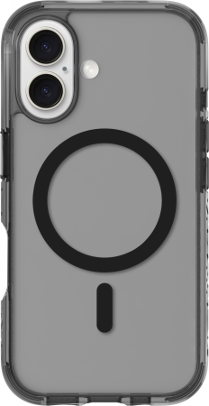 Laut Crystal Matter X magnetinis dėklas telefonui iPhone 16 Plus - skaidrus juodas