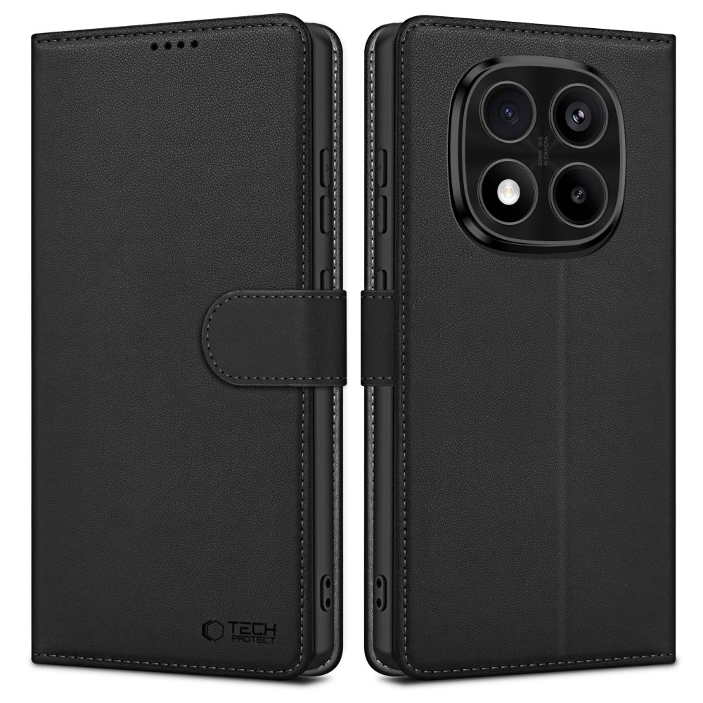 Tech-Protect piniginės dėklas Xiaomi Redmi Note 14 Pro 5G / 14 Pro+ 5G / Poco X7 5G - Matinė juoda