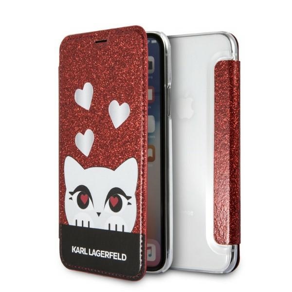 Karl Lagerfeld Valentine iPhone X/XS dėklas telefonui - raudonas