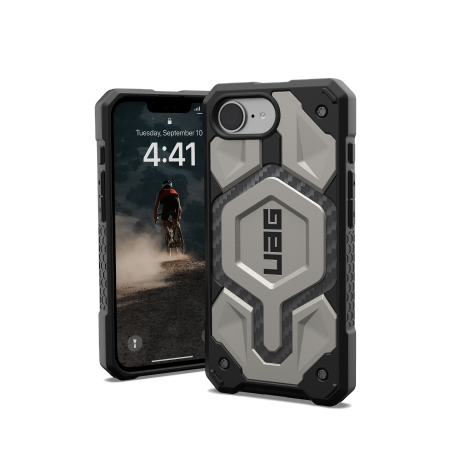 UAG Monarch Pro Magnetinis dėklas telefonui iPhone 16e - titano spalvos