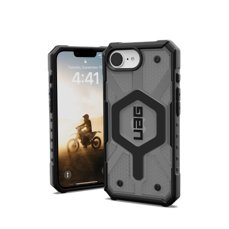 UAG Pathfinder permatomas Magnetinis dėklas telefonui iPhone 16e - pilkas/juodas