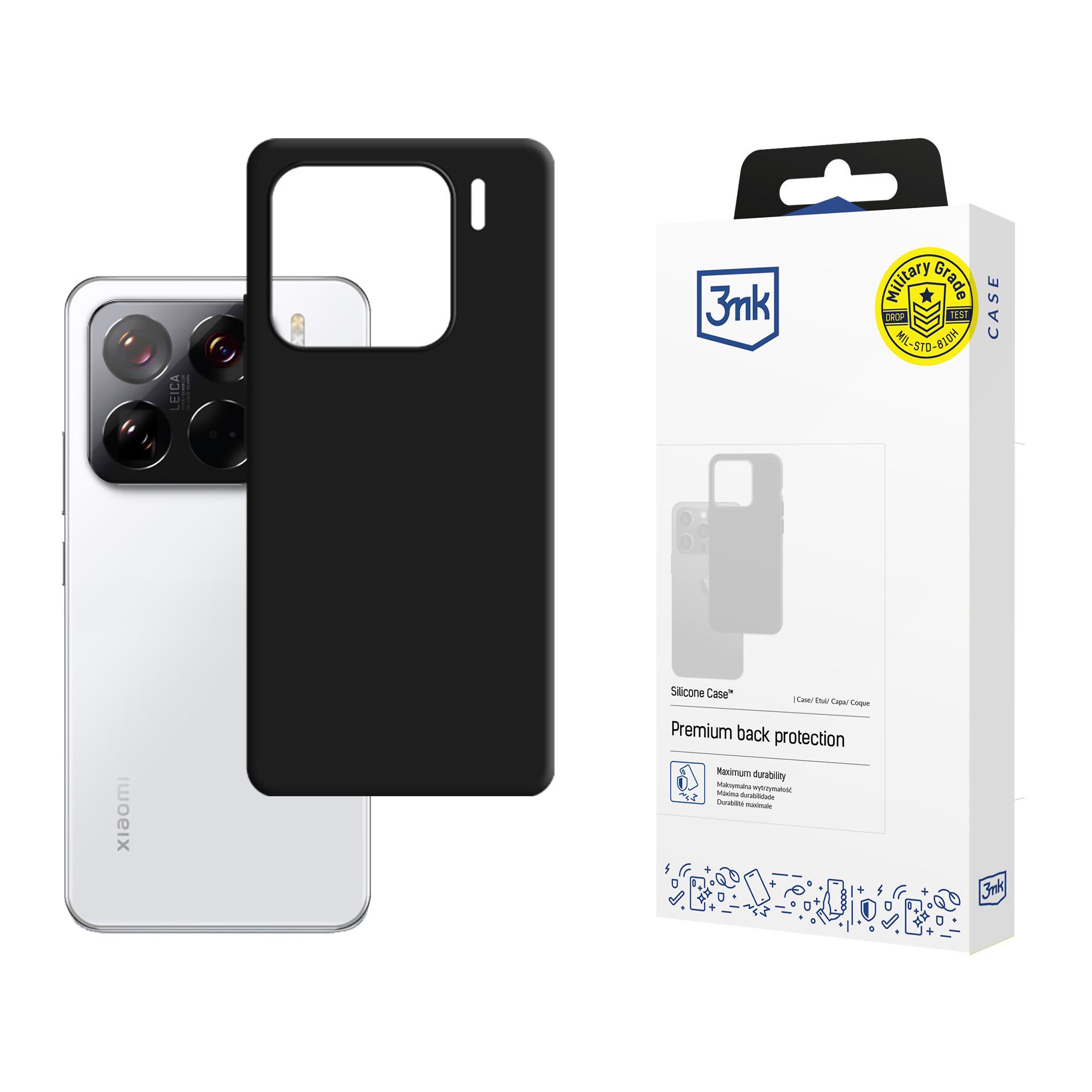 3mk Silikoninis dėklas telefonui Xiaomi 15 - juodas