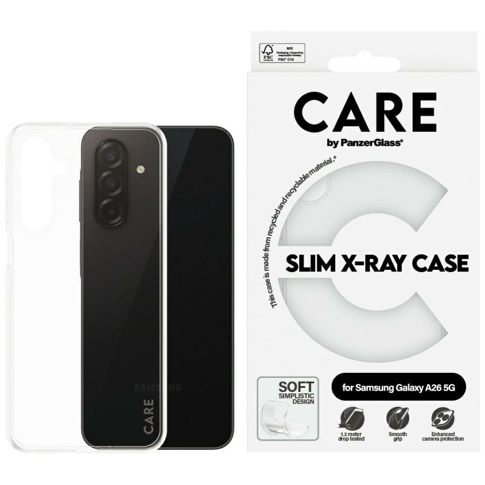 CARE by PanzerGlass Fashion X-Ray dėklas Samsung Galaxy A26 5G telefonui – permatomas