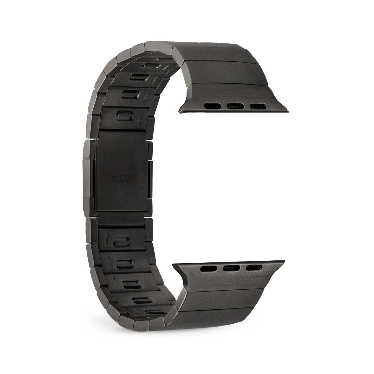 Puro TITAN Nerūdijančio plieno Apple Watch juostelė 42/44/45/49mm - juoda