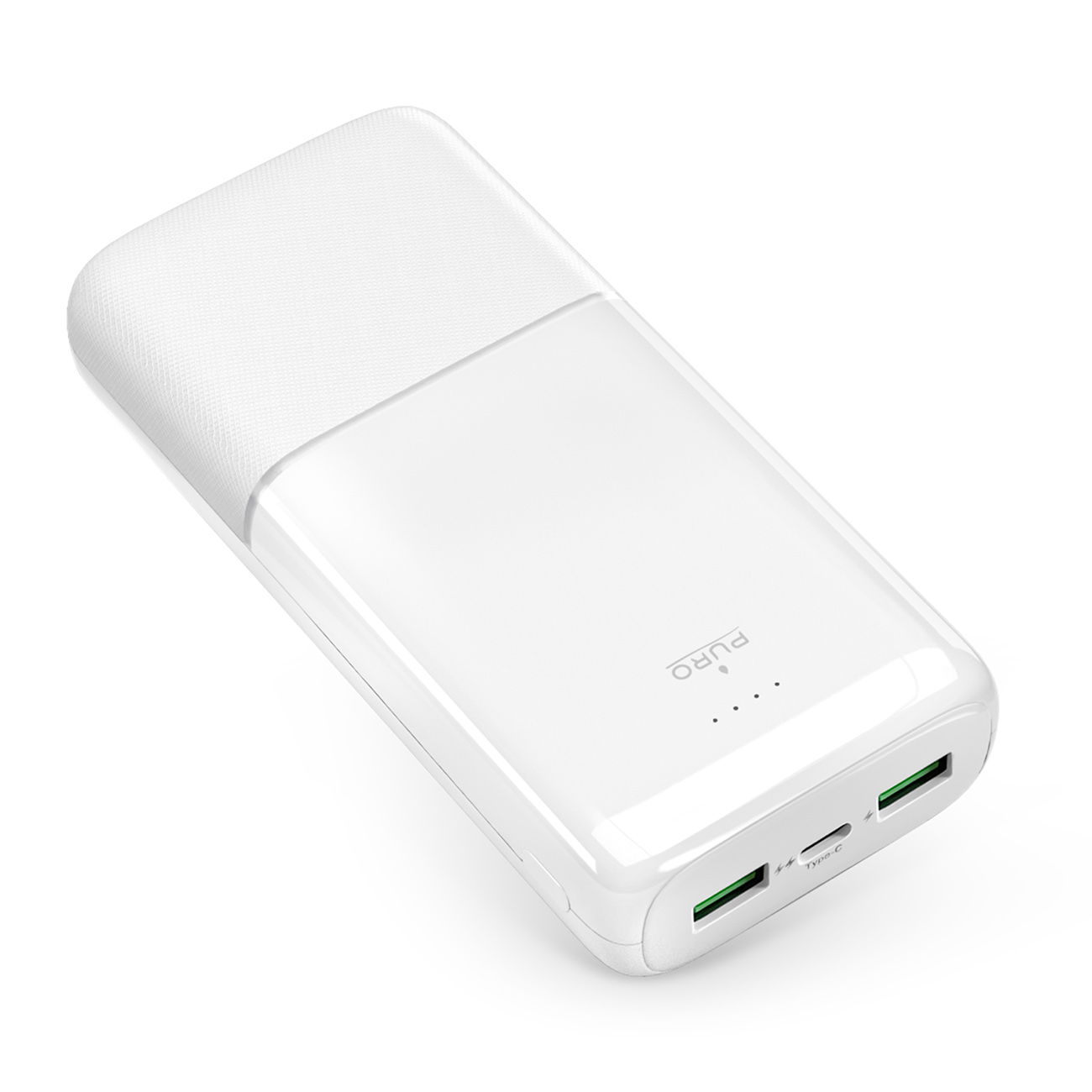 Išorinė baterija Puro DAILY 20 PLUS 20000mAh 2x USB-A / 1x USB-C 22.5W PD AFC - balta