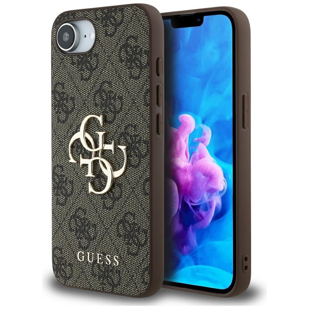 Guess 4G Big Logo dėklas iPhone 16e - Rudas