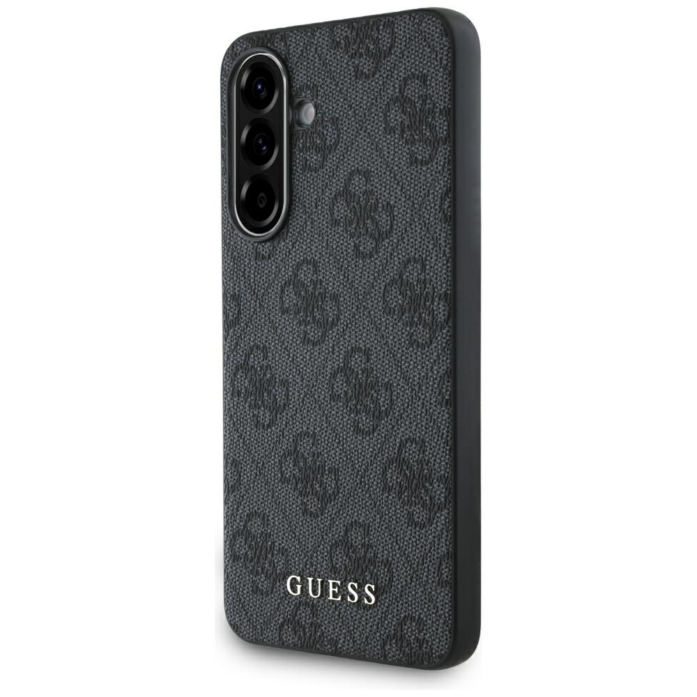 Guess 4G Metal Gold Logo dėklas telefonui Samsung Galaxy A36 - juoda