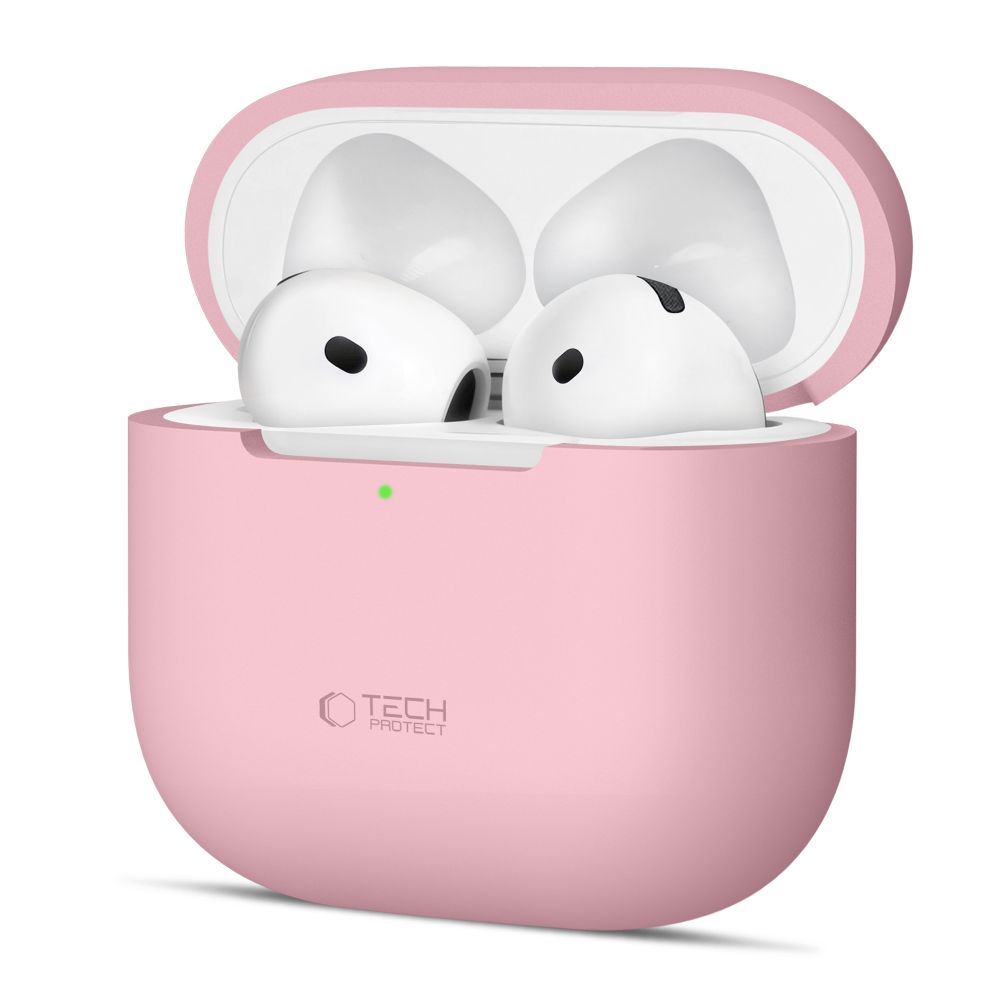 Tech-Protect silikoninis dėklas Apple AirPods 4 ausinėms - rožinis