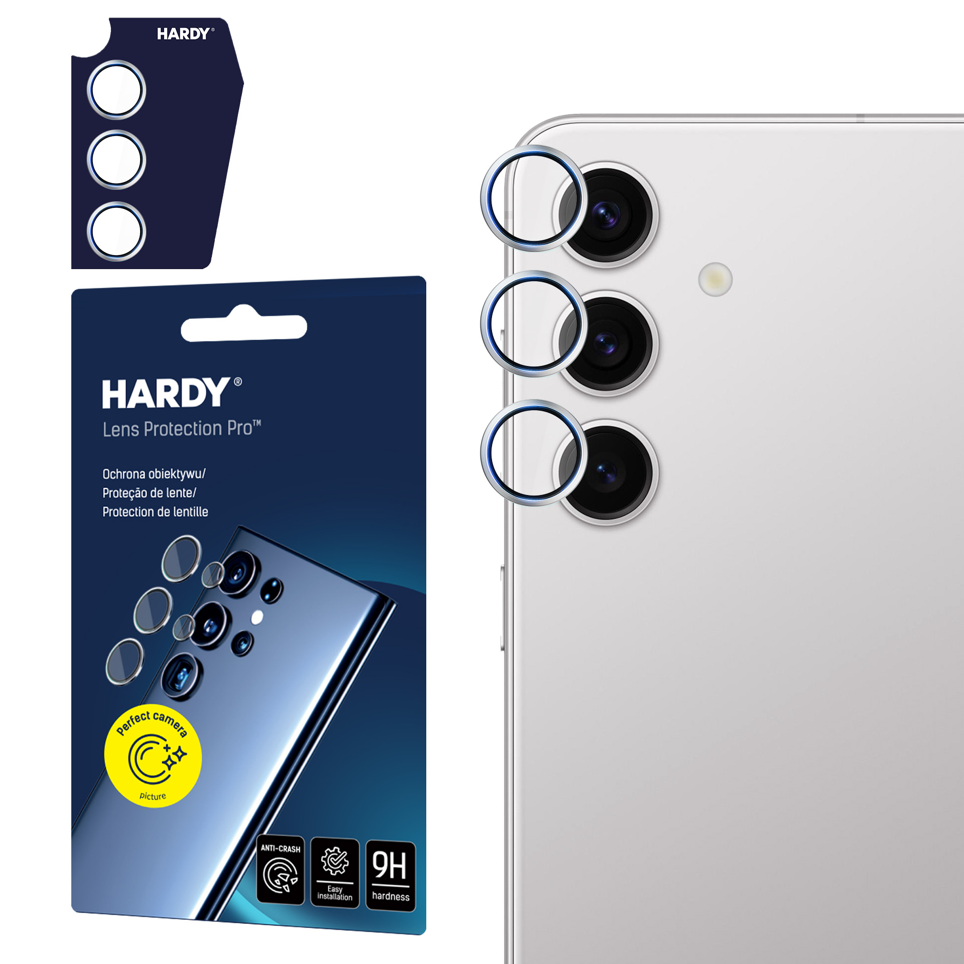 3mk HARDY objektyvo apsauga Samsung Galaxy S24+ - pilka