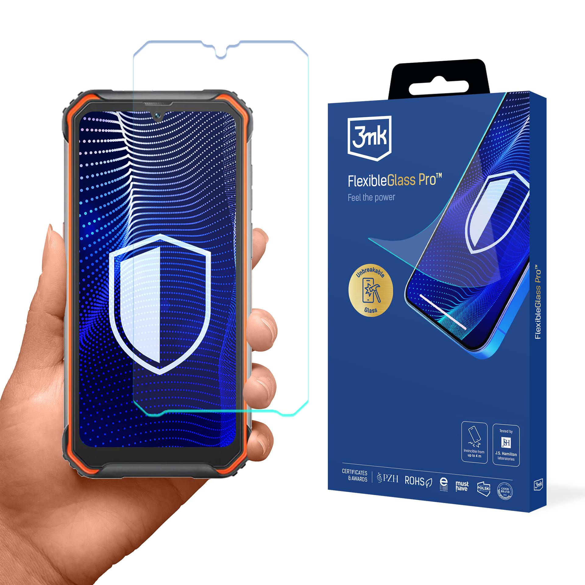 Hibridinis stiklas 3mk FlexibleGlass Pro ant Blackview BV7200