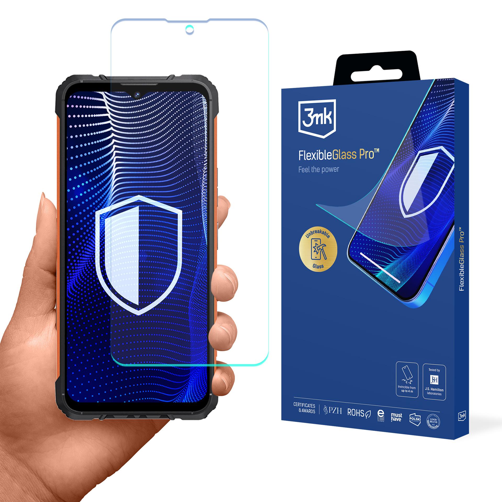 Hibridinis stiklas 3mk FlexibleGlass Pro skirtas Cubot KingKong Ace 2