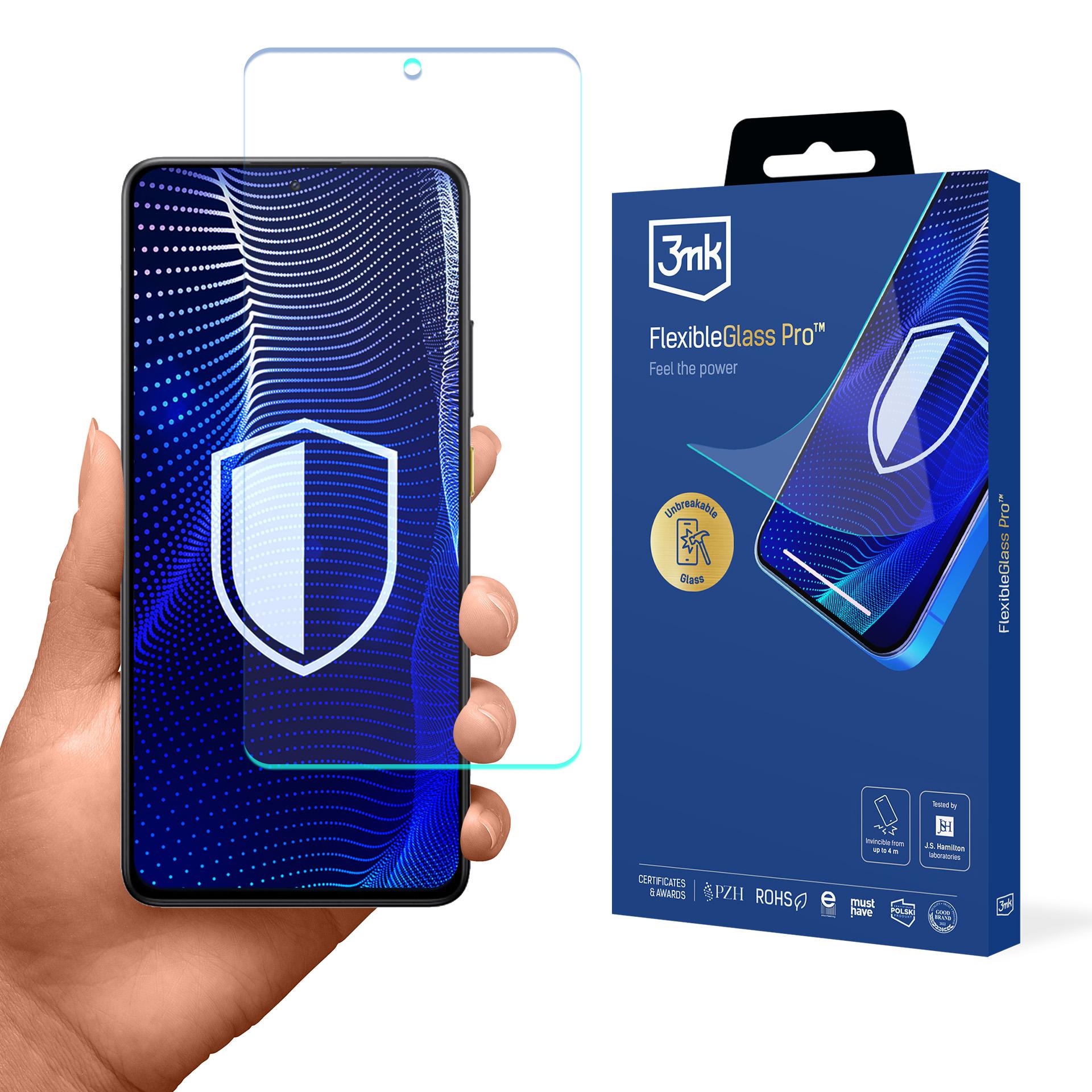 Hibridinis stiklas 3mk FlexibleGlass Pro telefonui Xiaomi Poco X7 Pro