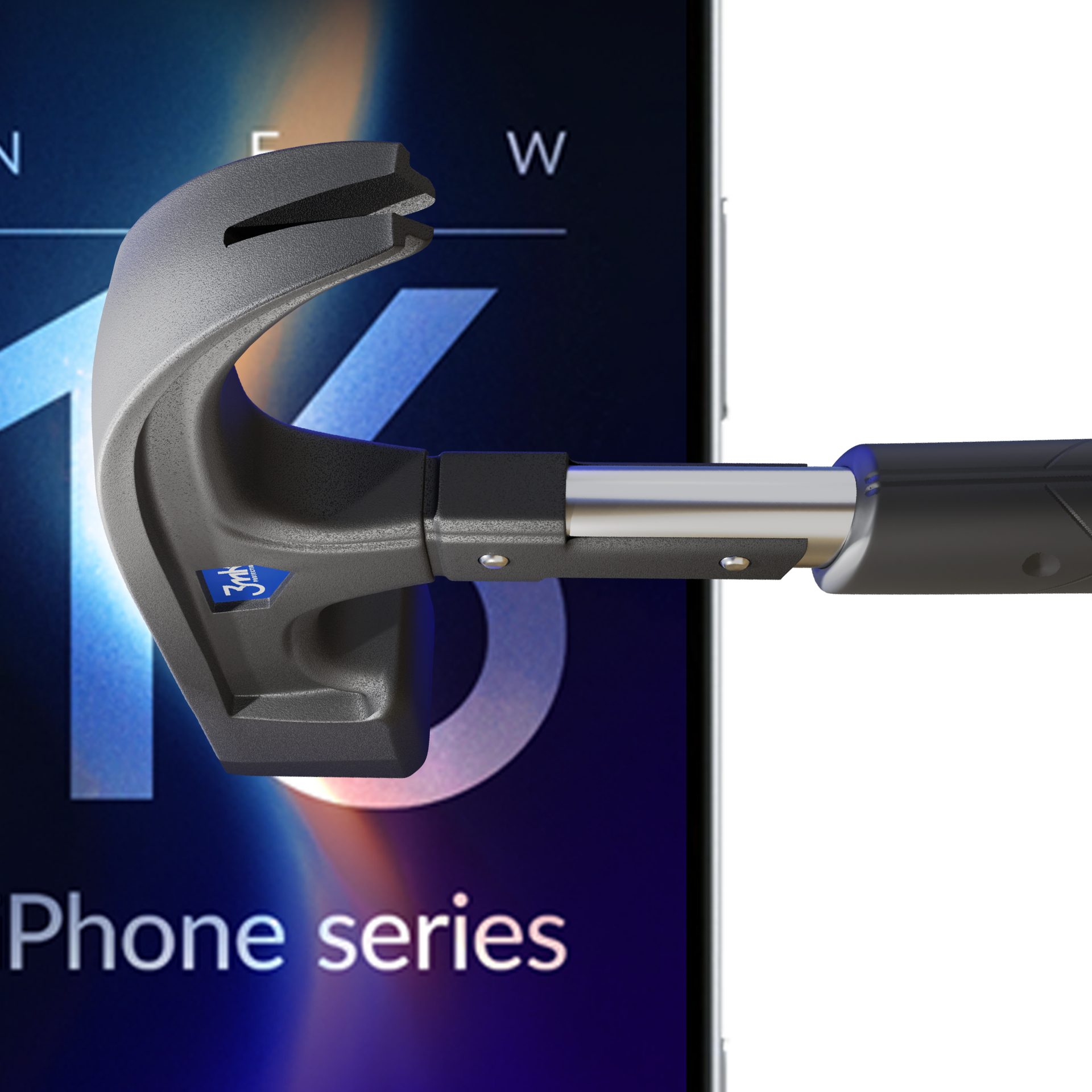 Hibridinis stiklas 3mk FlexibleGlass Pro Apple iPhone 16 Plus