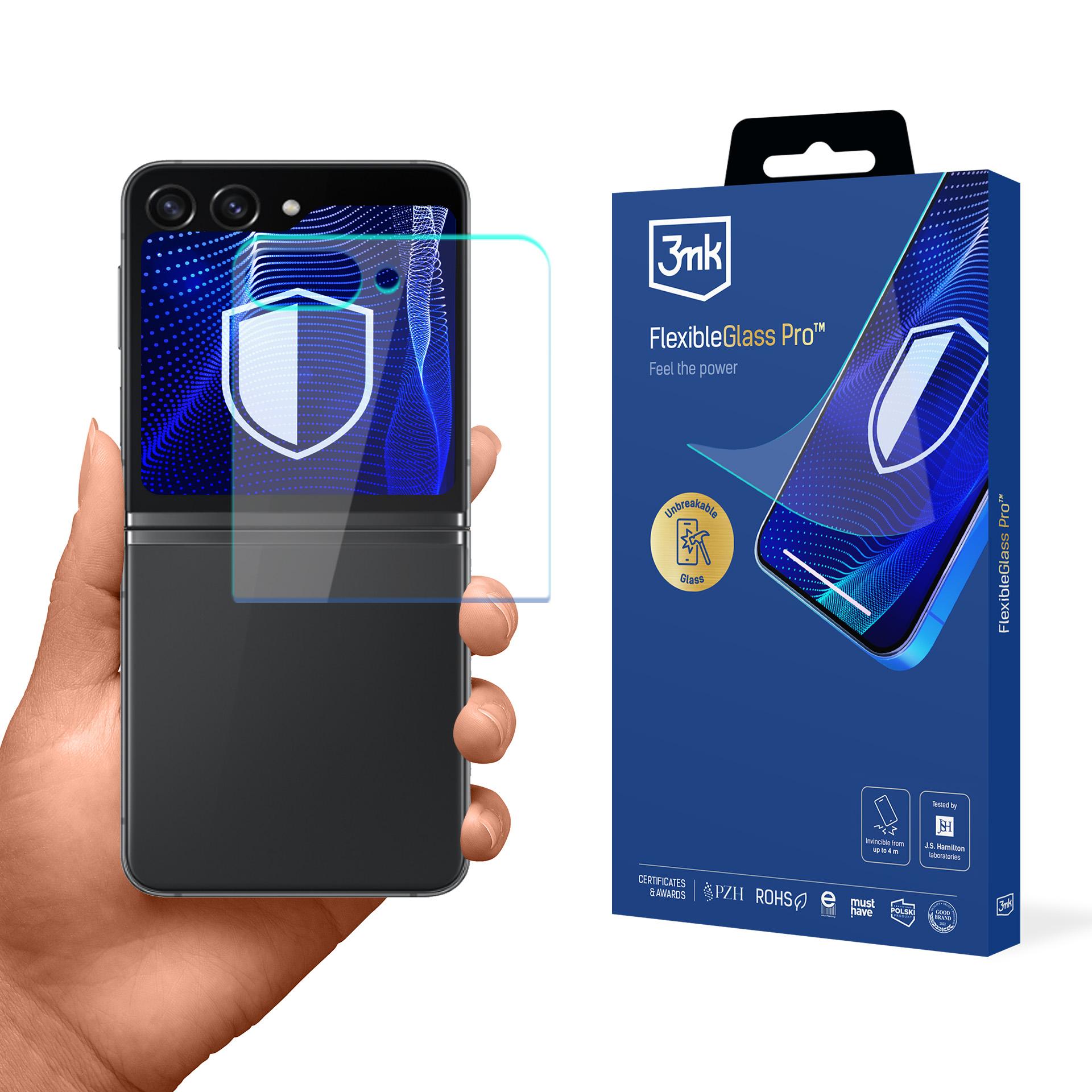 Hibridinis stiklas 3mk FlexibleGlass Pro skirtas Samsung Galaxy Z Flip 6