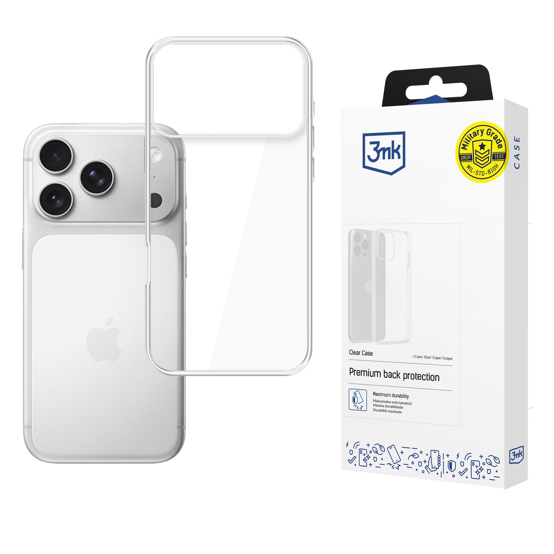 Dėklas 3mk Clear Case 1,2mm Apple iPhone 17 Pro