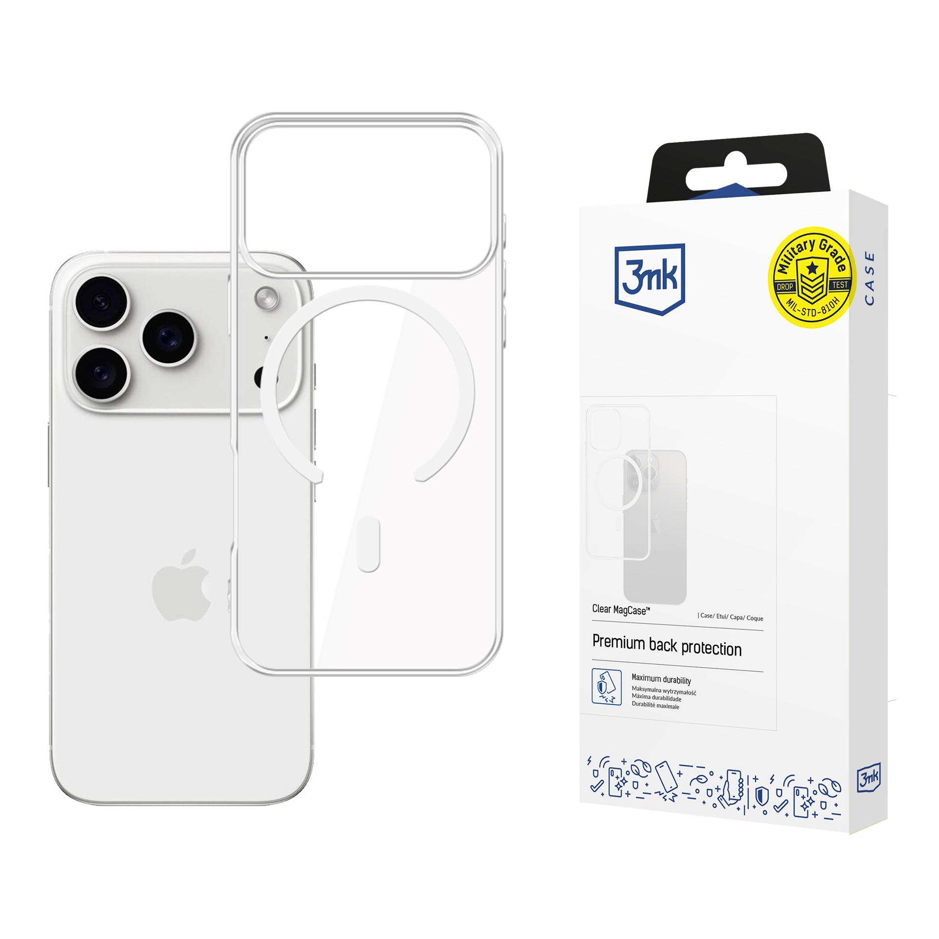 Dėklas 3mk Clear MagCase Apple iPhone 17 Pro Max