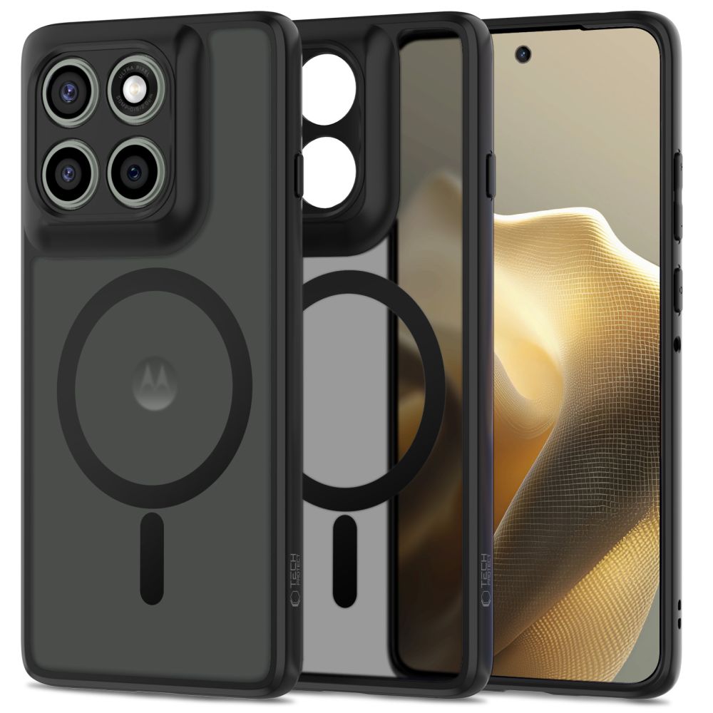 Tech-Protect MagMat MagSafe dėklas Motorola Edge 60 Pro - matinė juoda