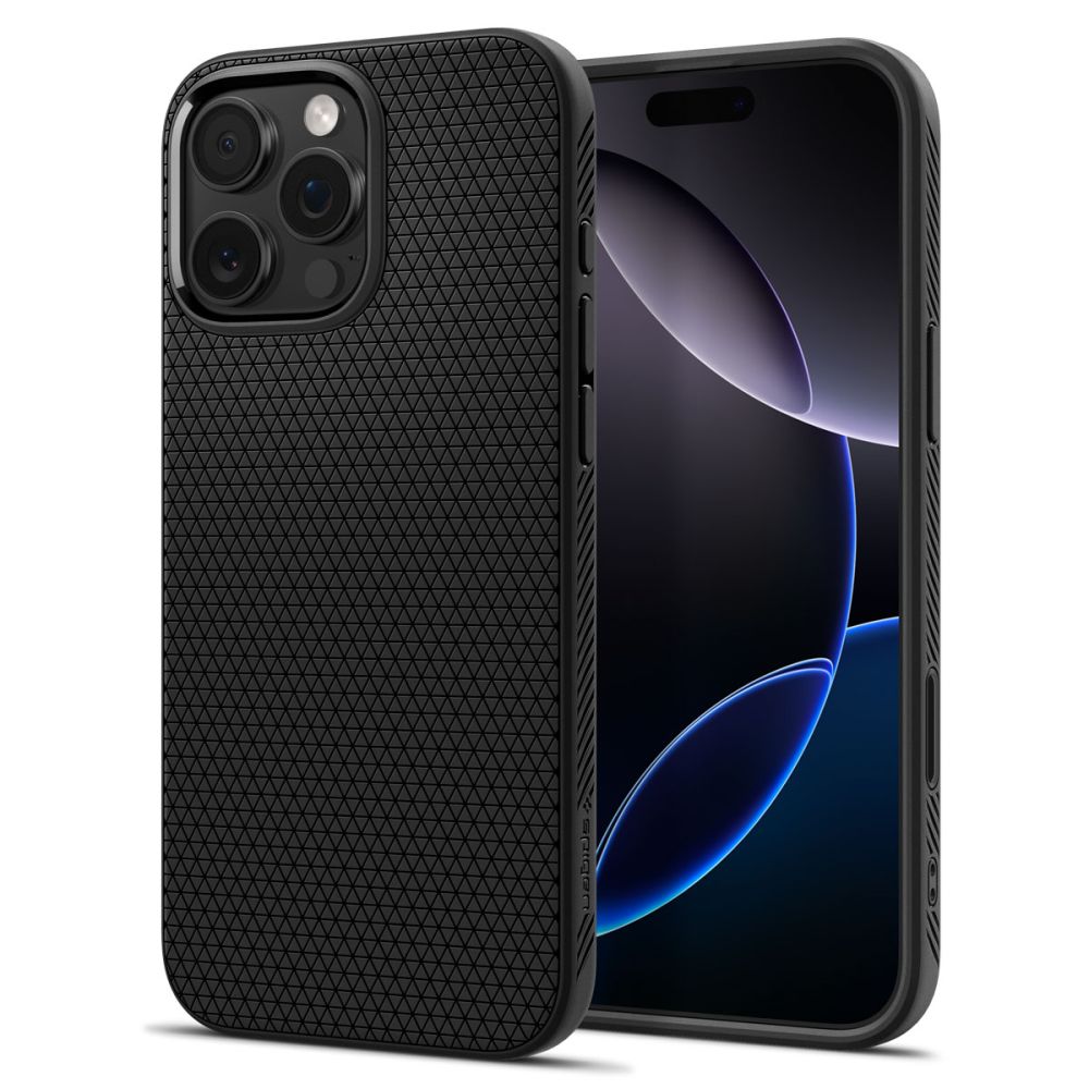 Spigen Liquid Air "T" Magnetinis dėklas telefonui iPhone 16 Pro - matinė juoda