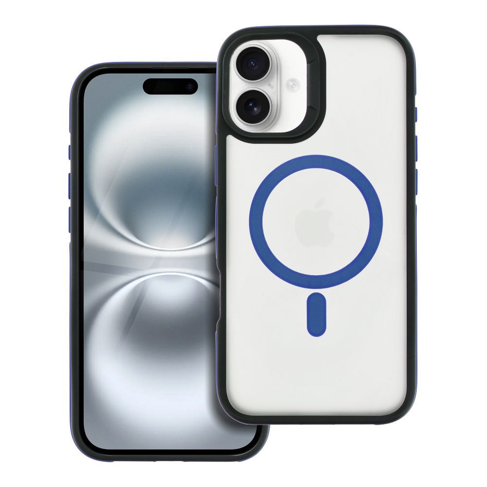 NEO dėklas iPhone 16 Plus suderinamas su MagSafe mėlynas