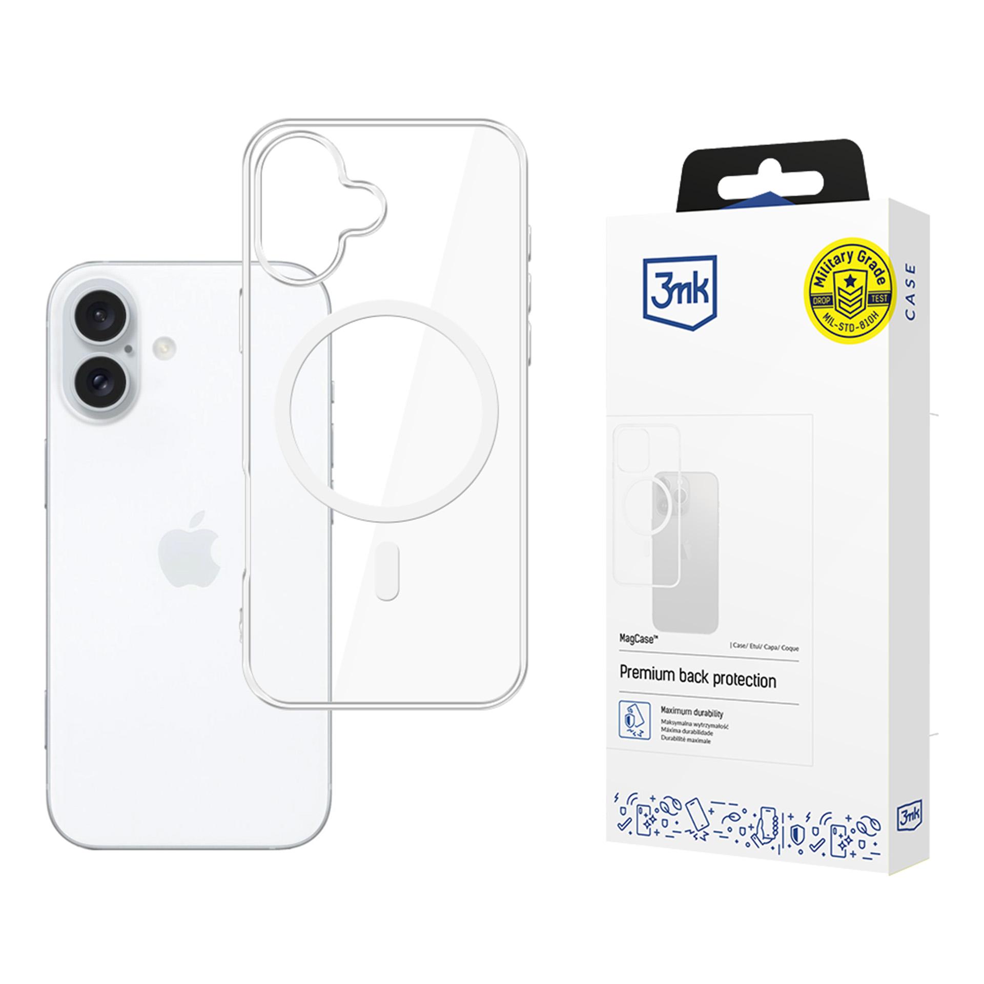 3mk MagCase Dėklas telefonui iPhone 17 - skaidrus