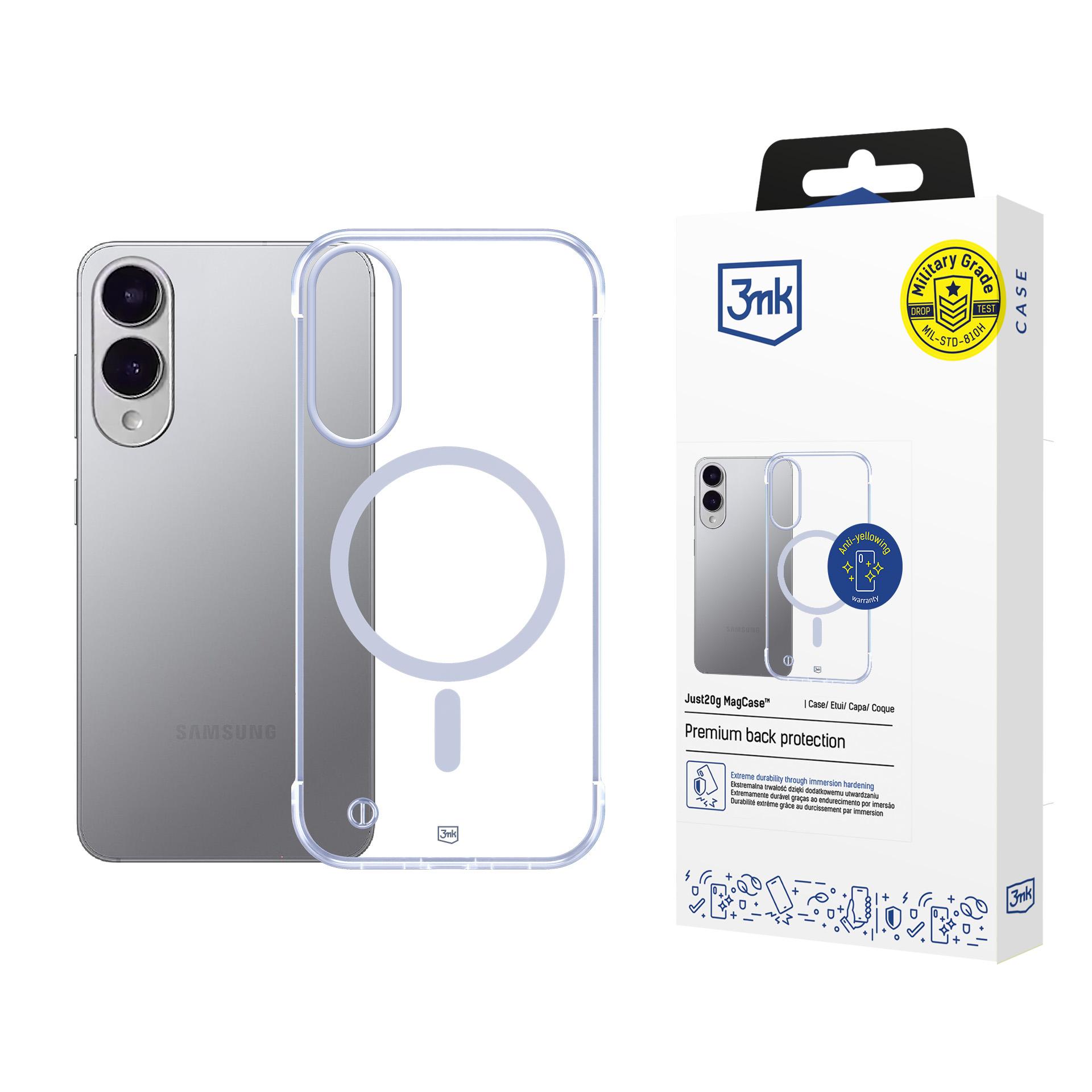 3mk Just20g MagCase dėklas Samsung Galaxy S25 Edge - skaidrus