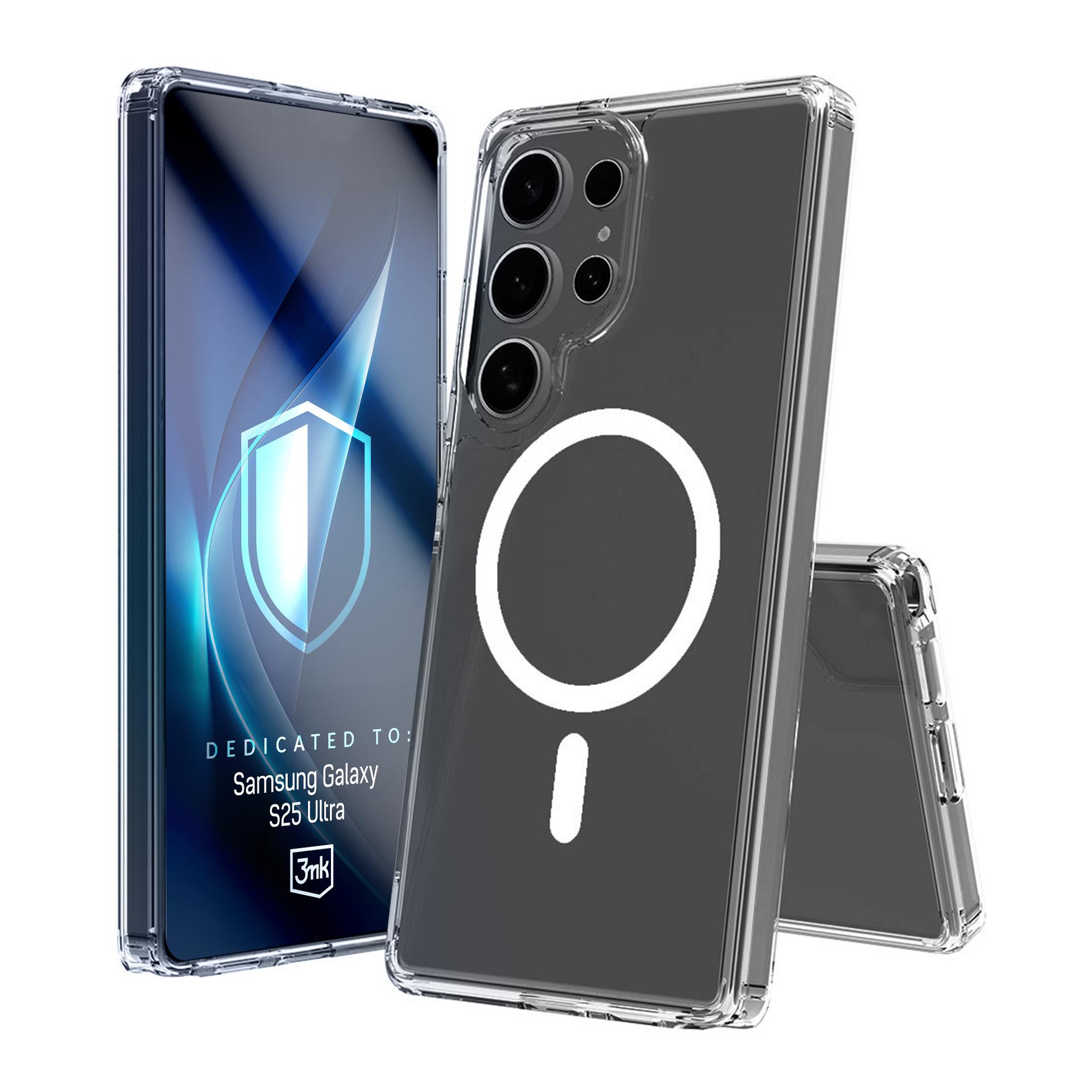 3mk Armor Magnetinis dėklas Samsung Galaxy S25 Ultra telefonui - permatomas