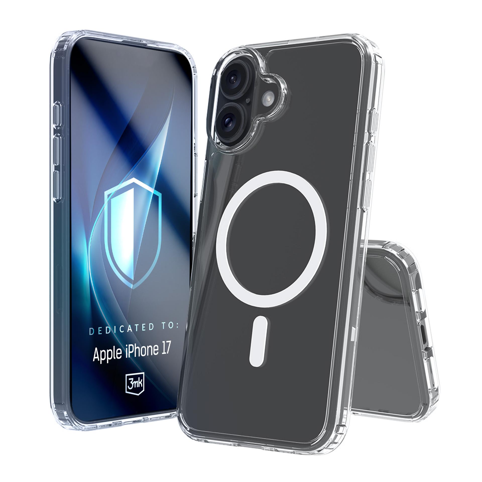 3mk Armor MagCase dėklas telefonui iPhone 17 - permatomas