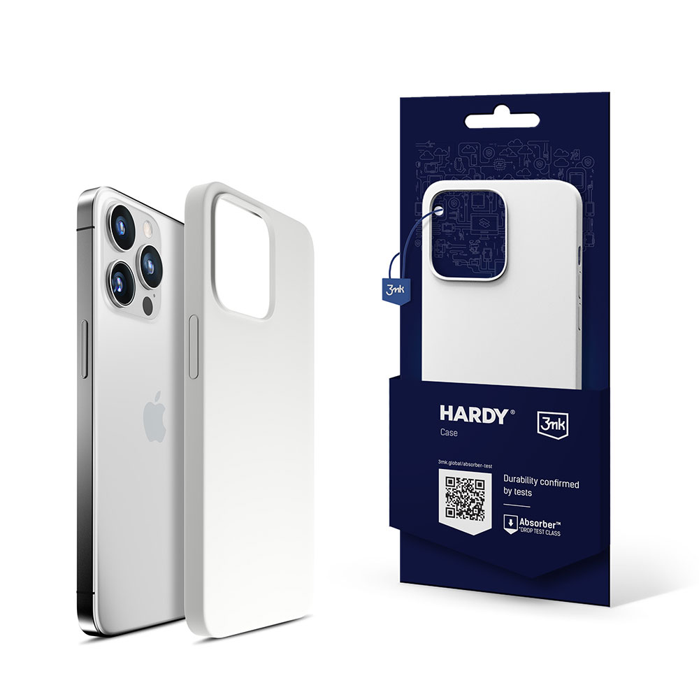 3mk Hardy Silikoninis MagCase iPhone 14 Pro Max - baltas