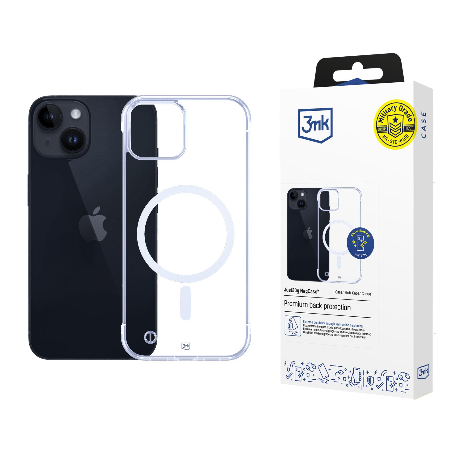 3mk Just20g MagCase iPhone 13 - permatomas