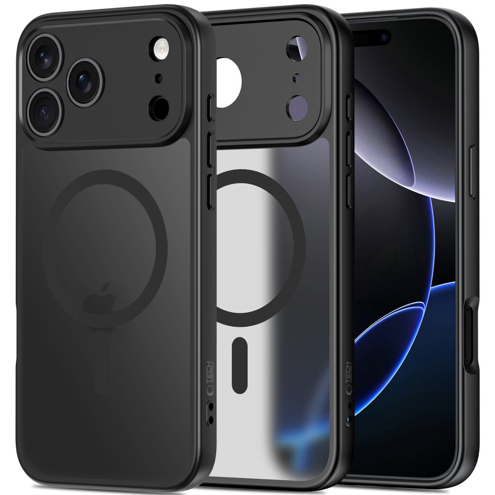 Tech-Protect BasicMag Magnetinis dėklas telefonui iPhone 17 Pro - Matinis juodas