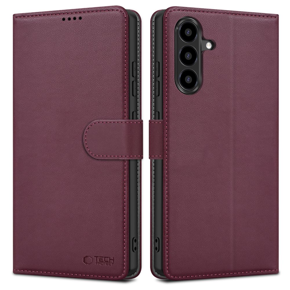 Tech-Protect piniginės dėklas Samsung Galaxy A26 5G / A17 4G / 5G - bordo