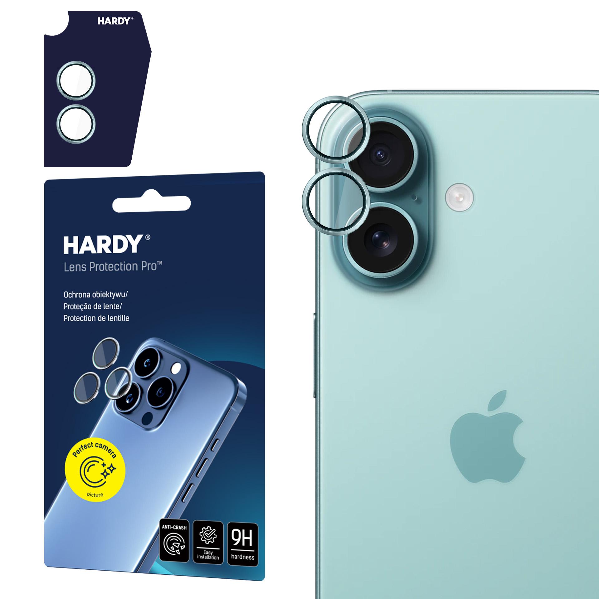 3mk HARDY Lens Protection Pro objektyvo stiklas iPhone 17 - žalia
