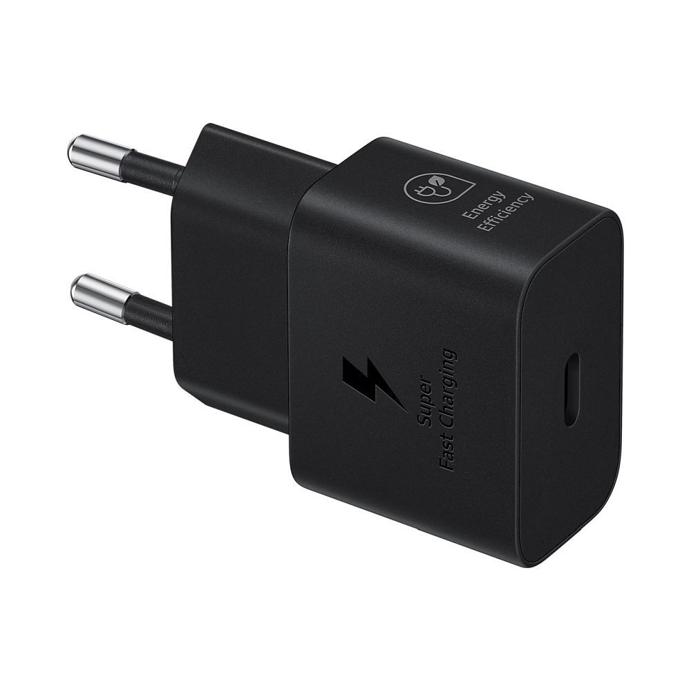Įkroviklis Samsung EP-T2510XBEGEU 25W + USB-C kabelis juodas