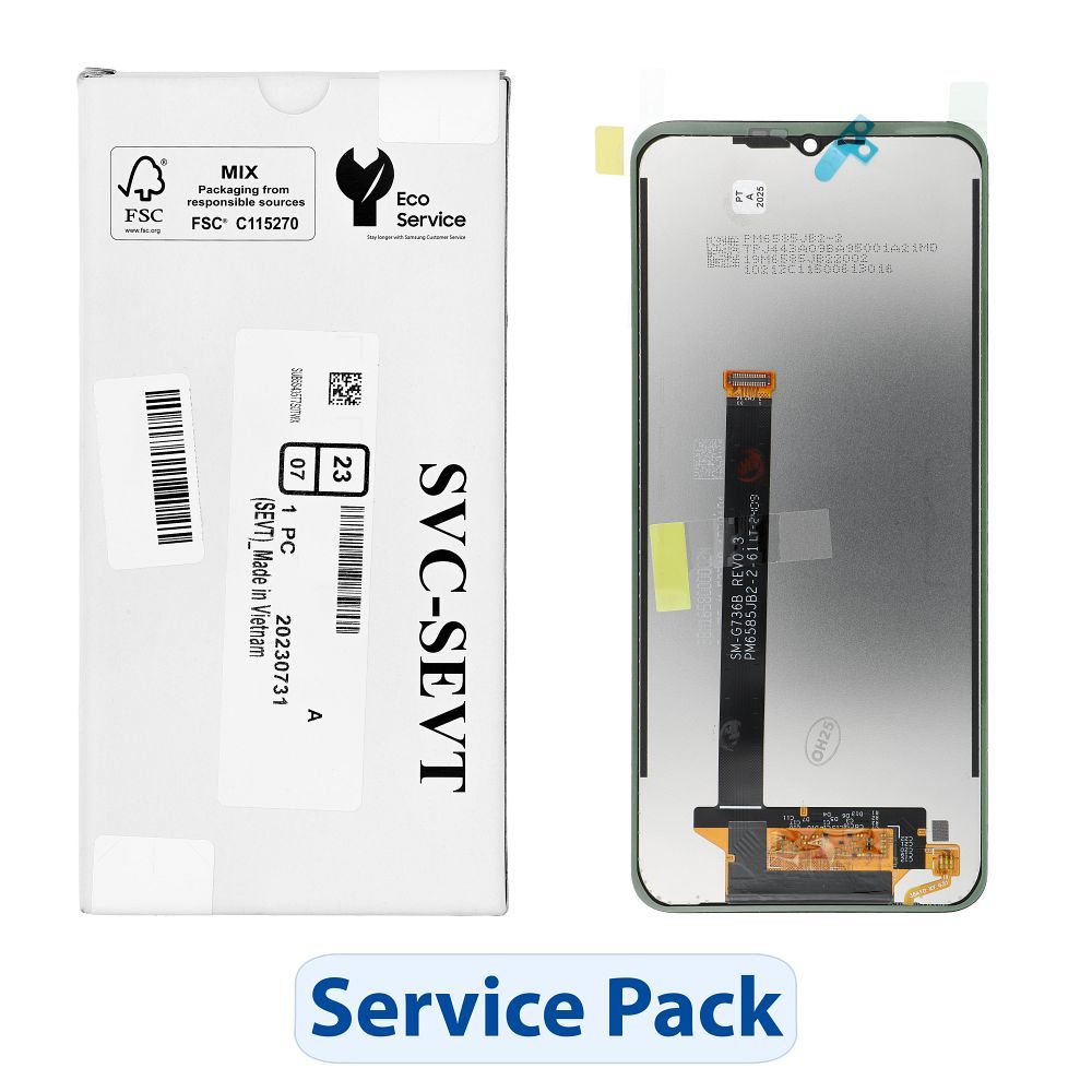 ServicePack LCD ekranas SAMSUNG Xcover 6 Pro F736B GH82-29187A