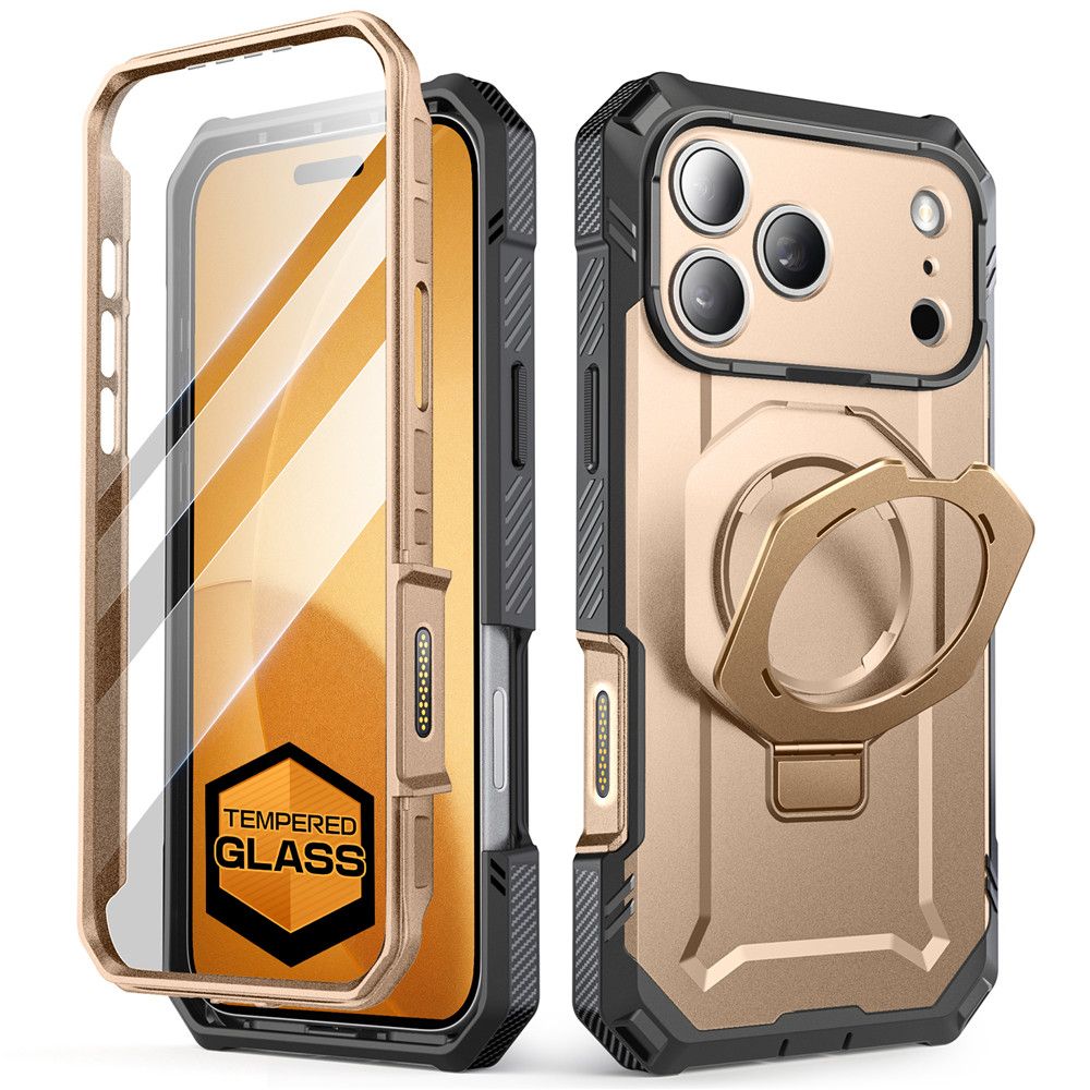 Supcase UB Grip Pro Mag Magnetinis dėklas telefonui iPhone 17 Pro - auksinis