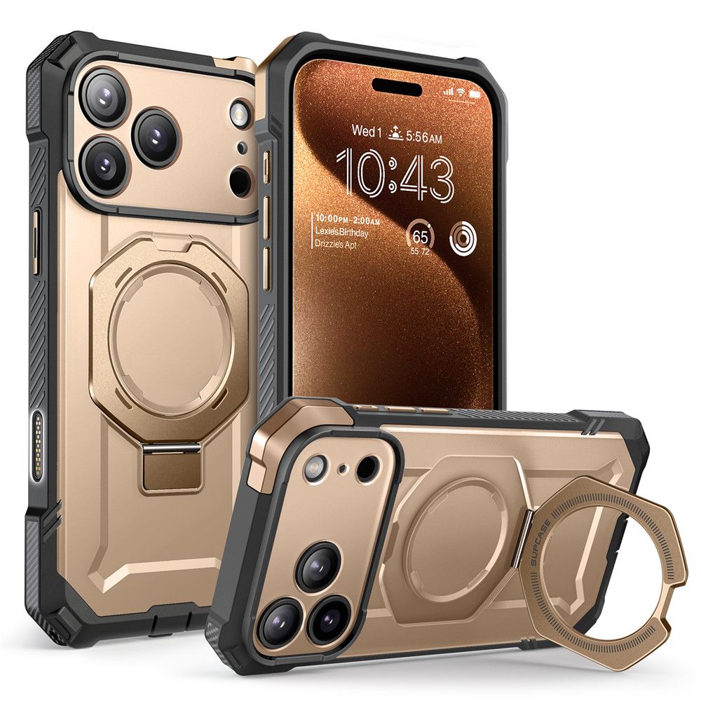 Supcase UB Grip Mag Magnetinis dėklas telefonui iPhone 17 Pro Max - Auksinis