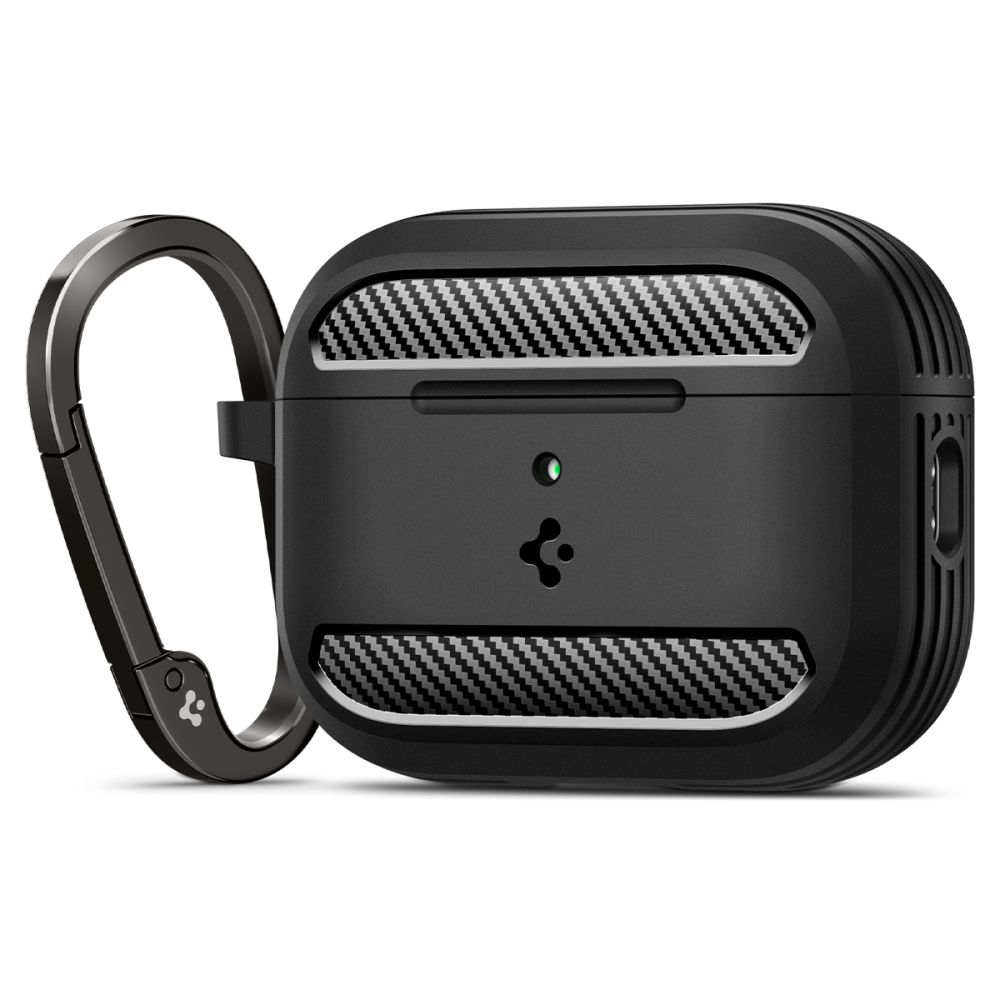 Spigen Rugged Armor dėklas AirPods 3 - matinės juodos spalvos
