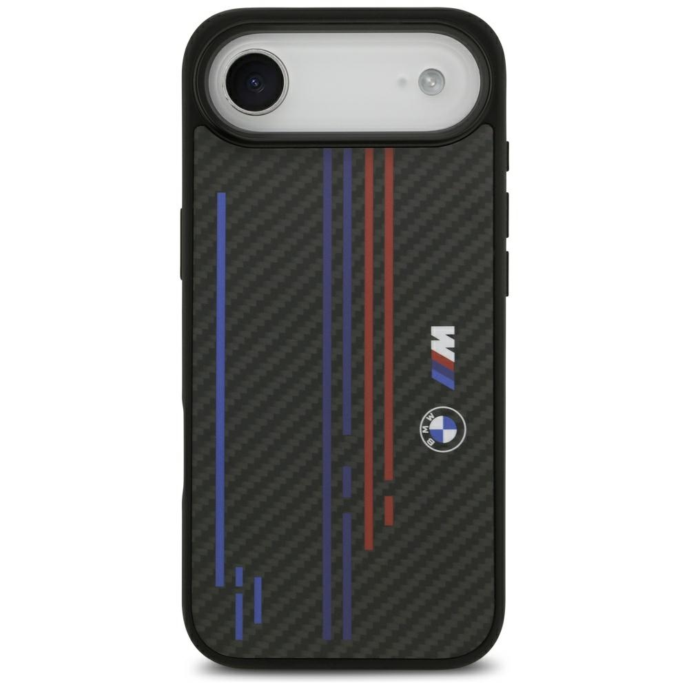 Dėklas telefonui BMW M Kevlar Lines & Logo MagSafe Case for iPhone Air - juodas