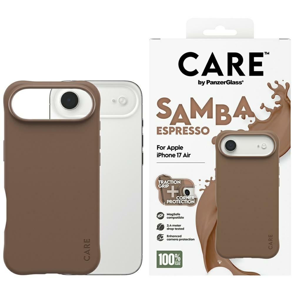 CARE by PanzerGlass Madingas Samba Magnetinis dėklas telefonui iPhone Air - Rudas