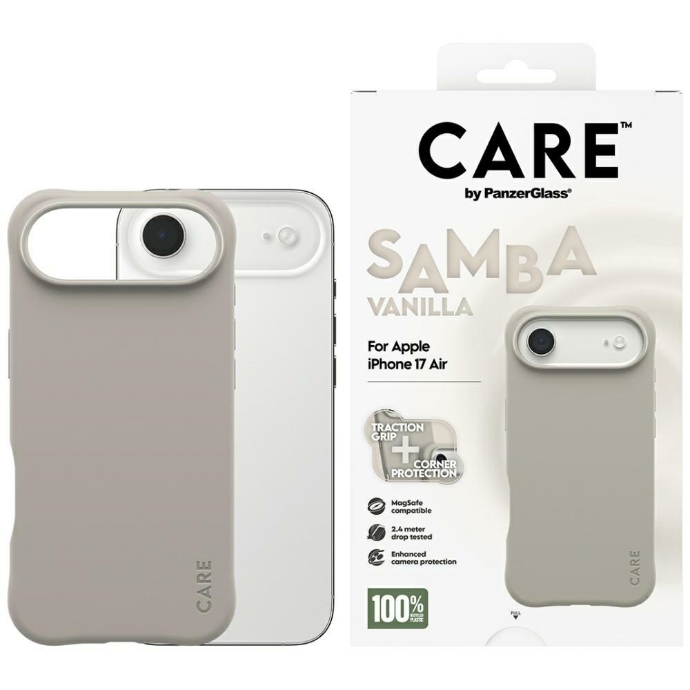 CARE by PanzerGlass Madingas Samba Magnetinis dėklas telefonui iPhone Air - Pilkas
