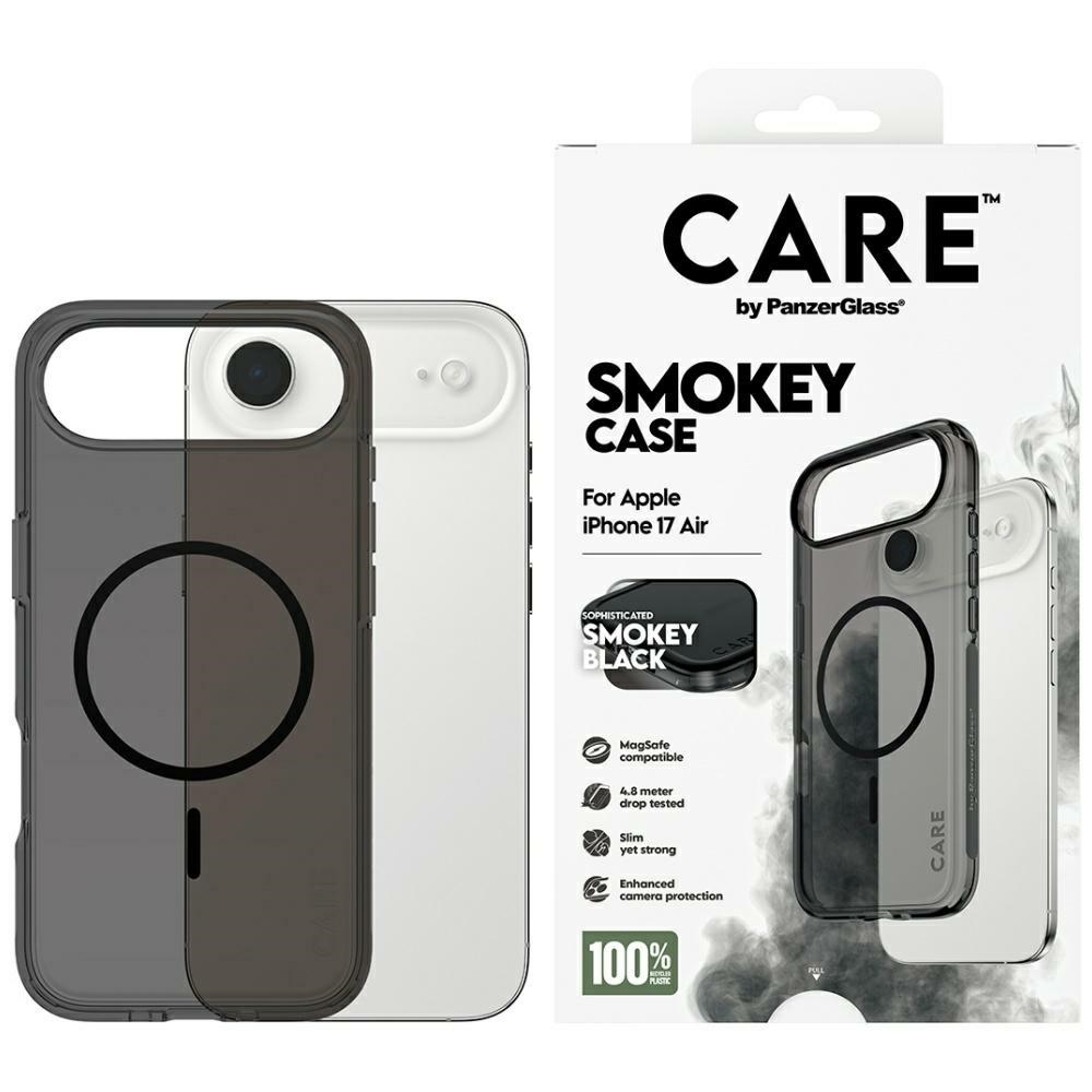 CARE by PanzerGlass Flagship Urban Explorer dėklas su juodu MagSafe iPhone Air - juodas