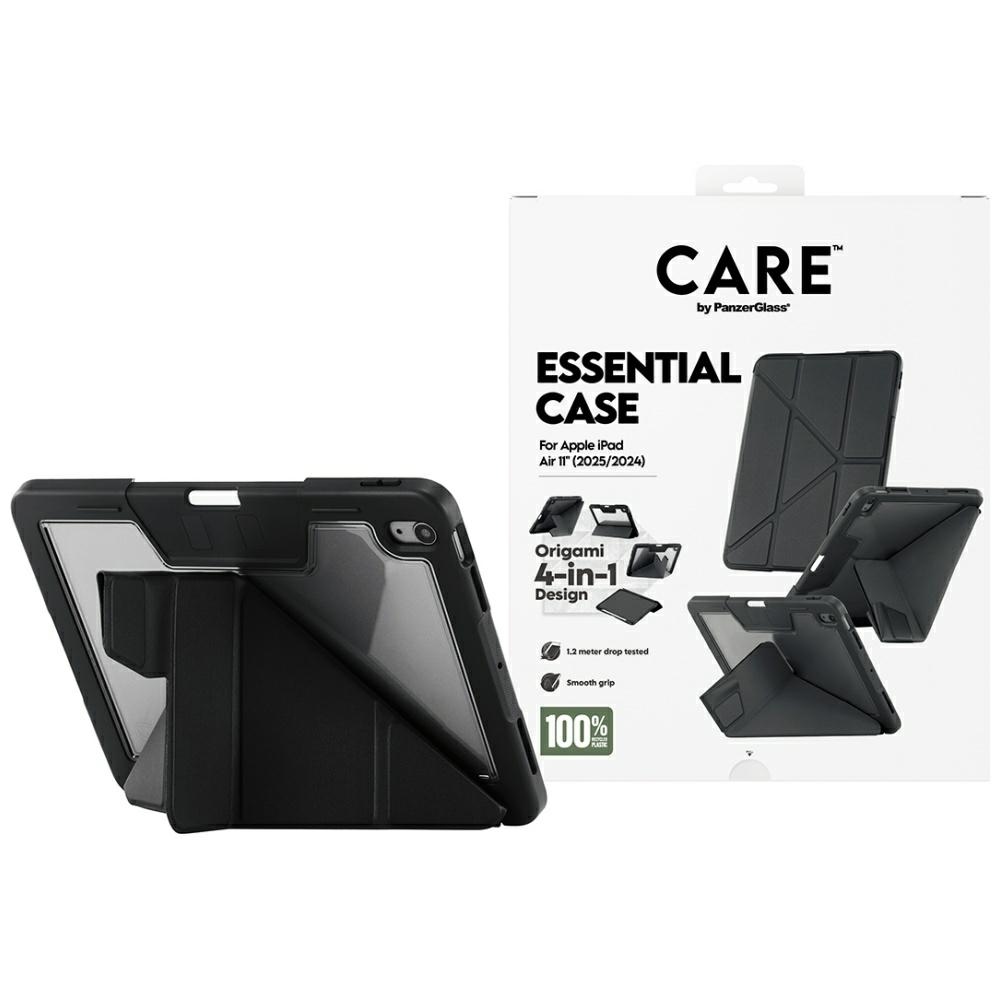 Care by PanzerGlass Y sulankstomas dėklas iPad Air 11" 2025 (7 kartos) / iPad Air 11" 2024 (6 kartos) - juodas
